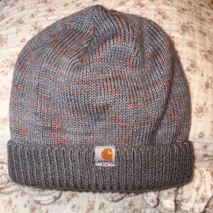 Carhartt  Beanie Gray with Orange Specks